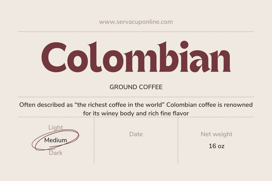Colombian Ground Coffee 1lb Bag